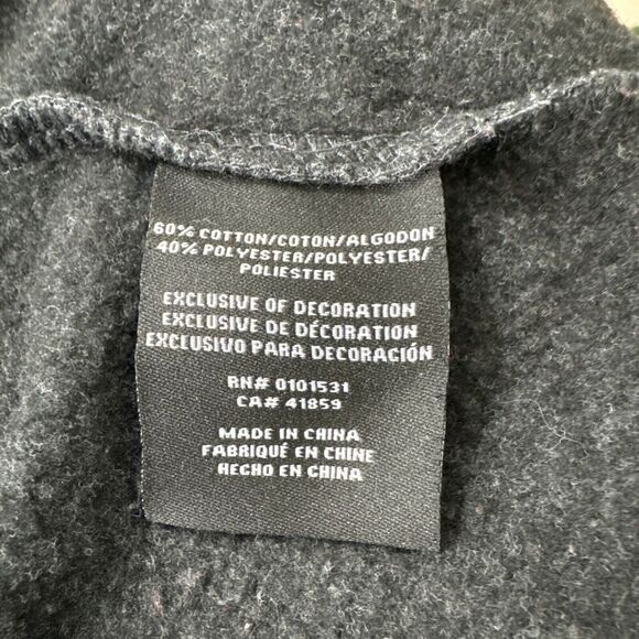 Disney Gray Merry Stitchmas Ugly Christmas Sweater W's M-L Satin Patch Pullover - Picture 8 of 9